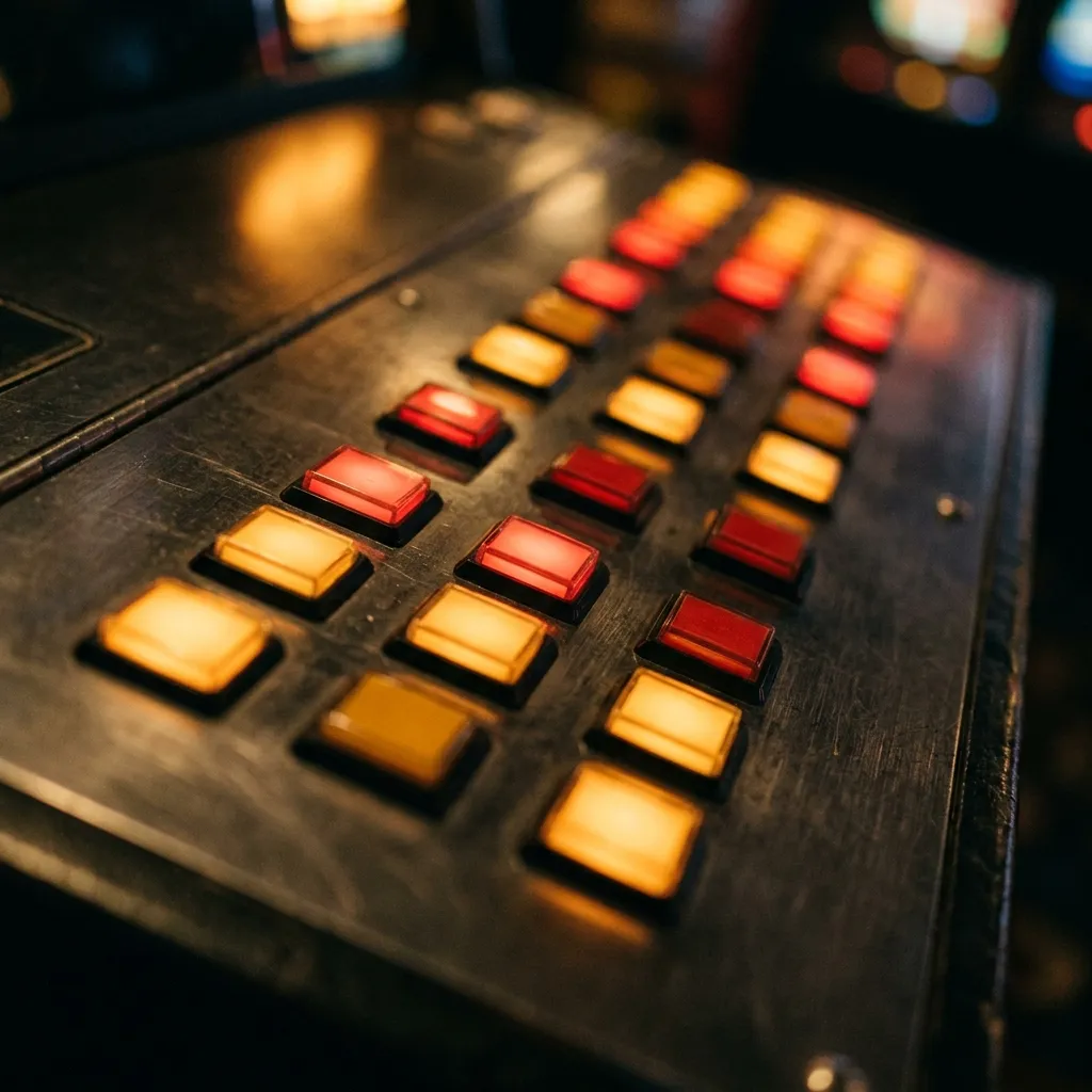 Bet and line controls on a gaming machine button deck